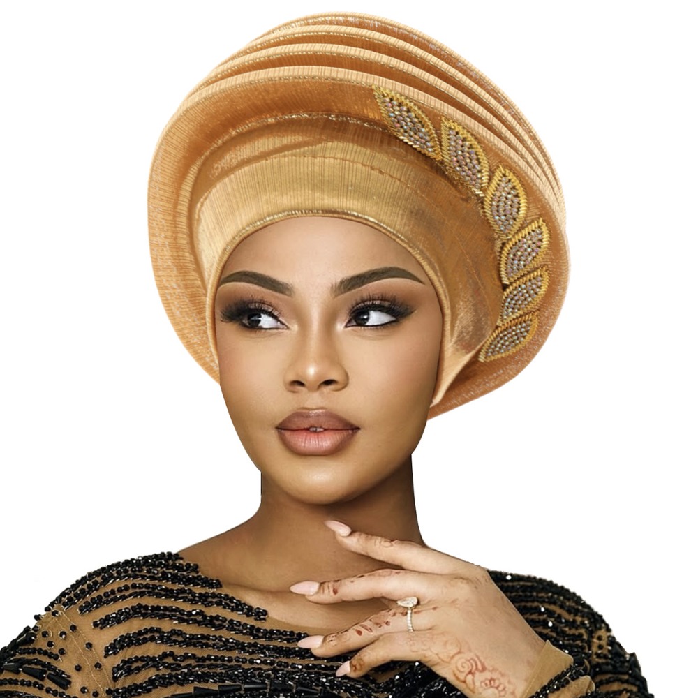 Head Wrap Turban - Berety spiralne z diamentami, oddychające, lekkie