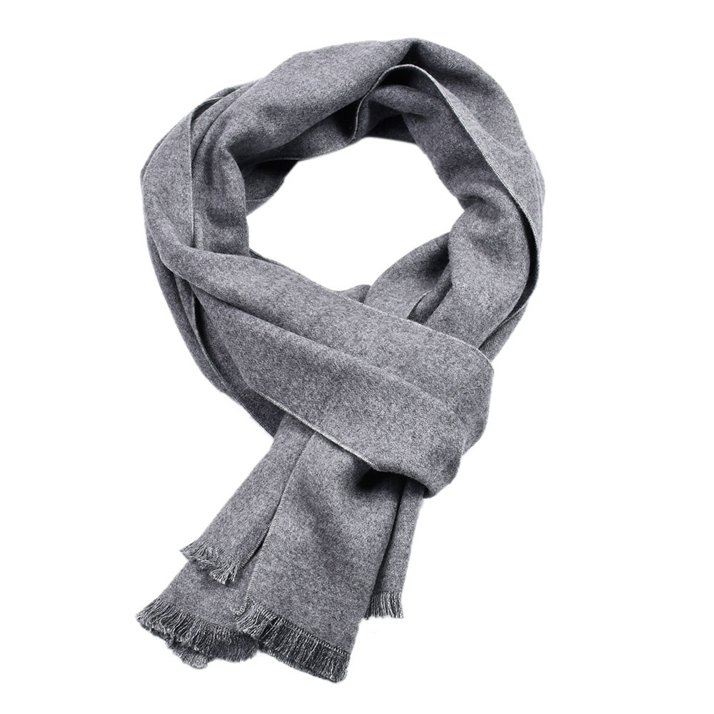 Jednokolorowy szalik z kaszmir – Muffler Men Wool recenzja i cena