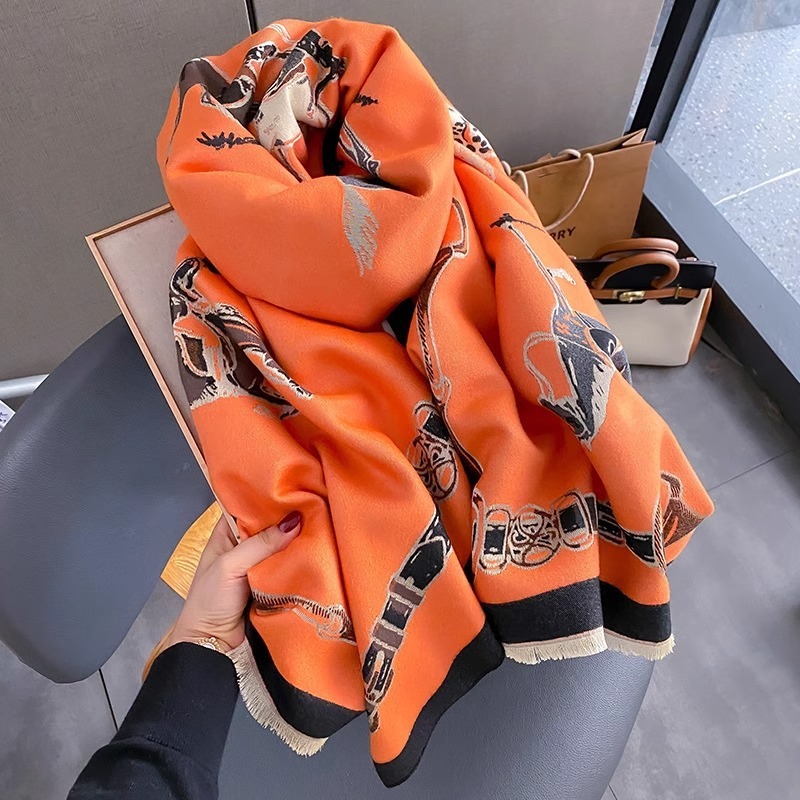 Szalik Retro Rider Horse Imita – Muffler Men Wool recenzja i cena
