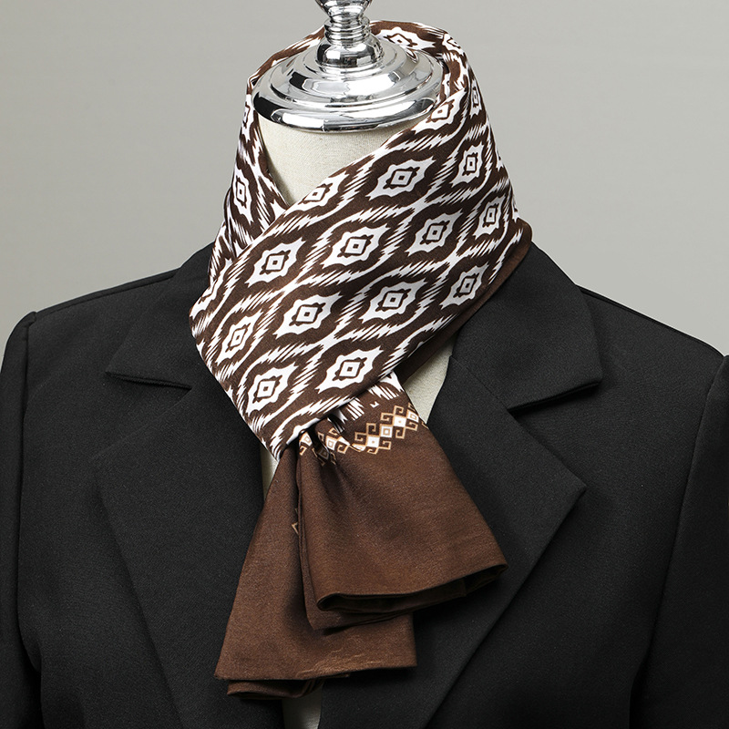 Męski szalik imitujący jedwab, – Scarf Silk Square recenzja i cena