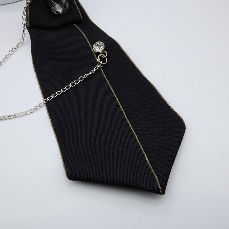 Krawat gotycki metalowy łańcus – Bow Tie Pre Tied recenzja i cena